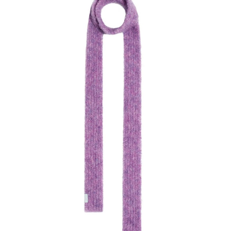 FENNEC BOUCLE KNIT MUFFLER - FUCHSIA PURPLE