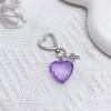 Elegant Heart Keychain Pendant Key Charm Keyring for Everyday Use and Travel