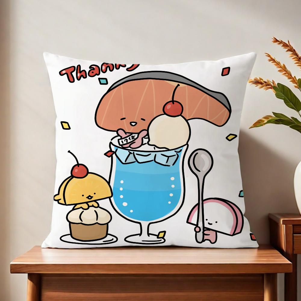 KkIRIMIanime cchan cushion cover For Pillow Printing Sofa Decoration Home Car Room Coffee Shop Office Nordic Simplicity