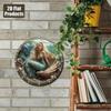 Circular Metal Wall Art Underwater Ocean Fish Starfish Fantasy Home Decor Unique Gift