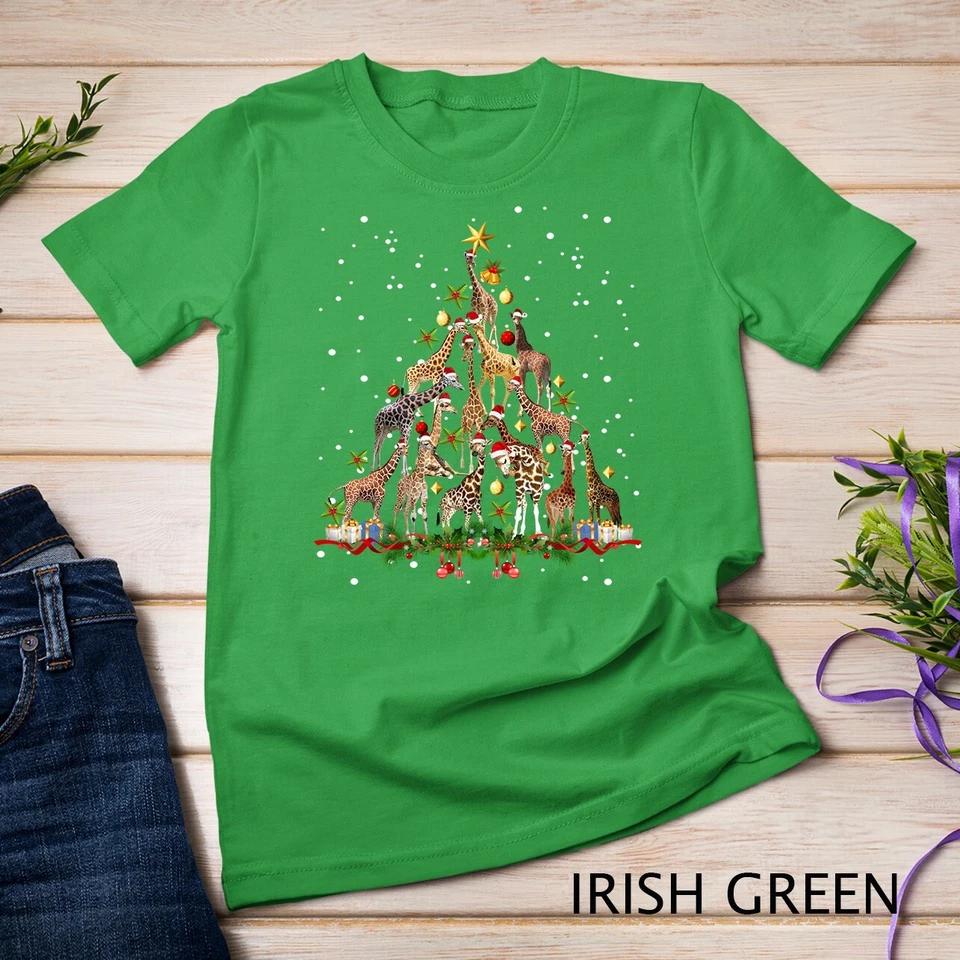 Funny Giraffe Christmas Tree Ornament Decor Gift Cute Unisex T-shirt 5 M