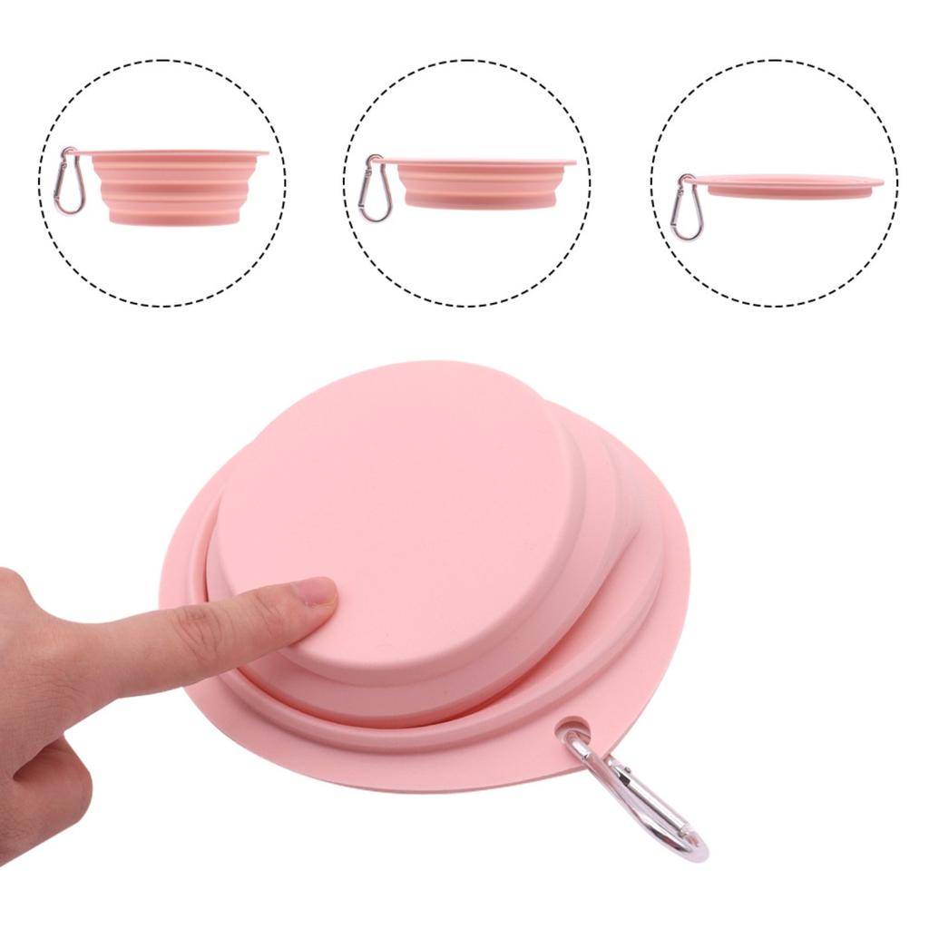 Pet Folding Bowl, Silicone Dog Bowl, -tipping Outdoor And Dog Food Utensils, Dog Food Basin, Dog Water Bowl Supplies, Dog Rice Bowl