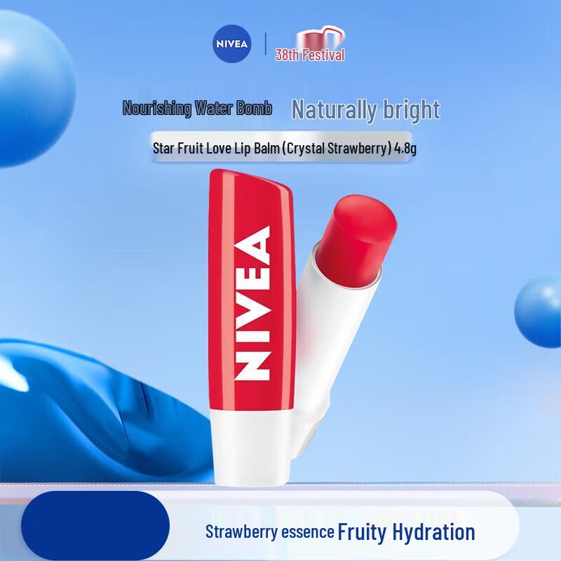 Balsam de buze NIVEA Crystal Moist Căpșuni