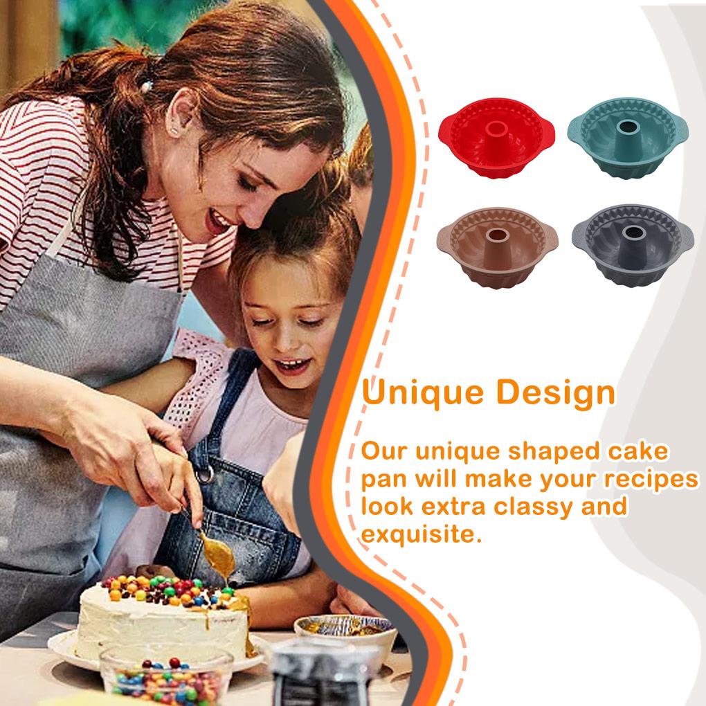 Spiral Shape Silicone Bakeware Pastry Muffin Cake Baking Tools Kitchen Self-Assembly Decorating Pan Nonstick Mould Dessert
