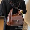 Casual Large Capacity Retro Bag Women 2025 New Versatile Shoulder Bag Double Shoulder Backpack Commuter Bucket Bag