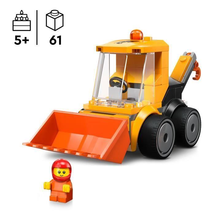 LEGO City 60483 Véhicules - La Chargeuse de Chantier - Jeu Créatif 5 ans - Idée de Cadeau