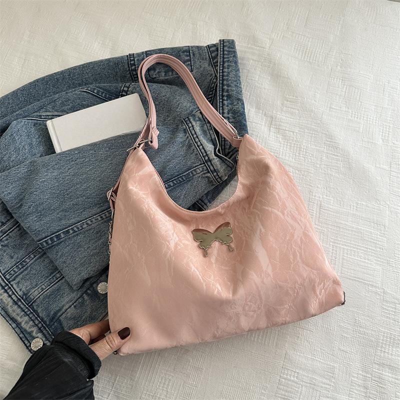 New Korean Version of Spring Personalized Casual  Large Capacity  Beautiful Niche Simple Shoulder  Single Shoulder Slant Toe Bag