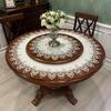 Tablecloth Dining Table Cloth European Rectangle Table Cover Round Embroidered Fabric Insulation Chair Cover Lace Cushion Set