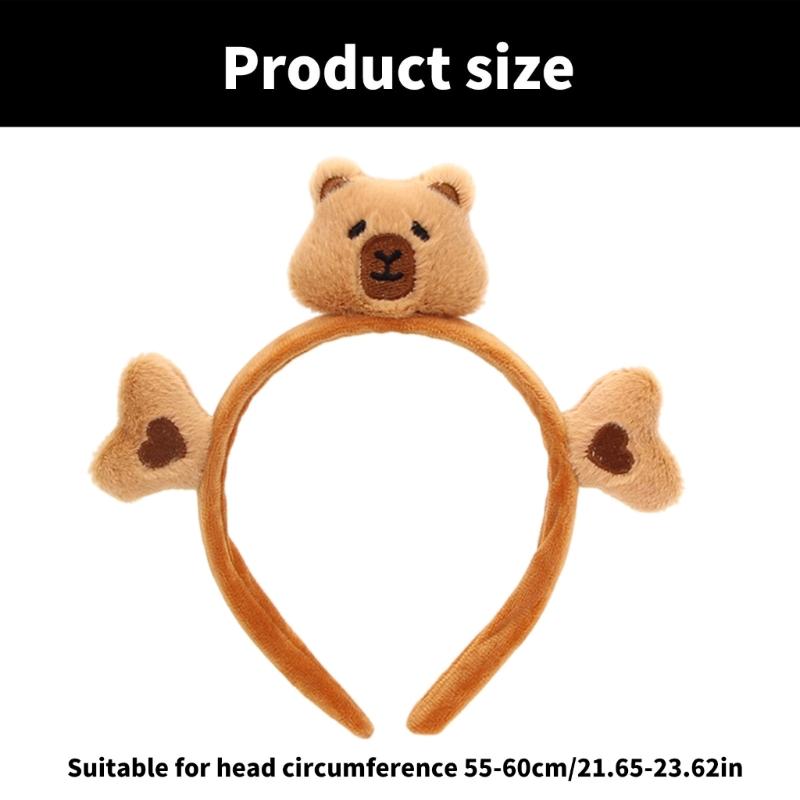 Cute Cartoon Bear Headband For Kids And Women Fashion Headwear Soft Adjustable Hair Accessory In Various Colors