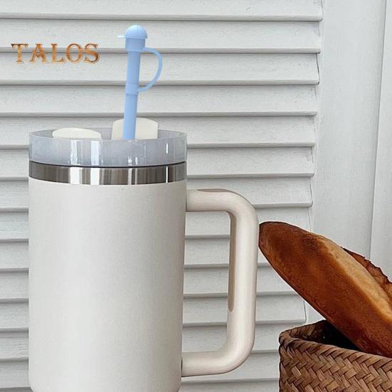 1/6Pcs Silicone Straw Set for 30/40oz Tumblers Reusable Straws with Covers Food-Grade Easy To Clean Replacement Silicone Straws for Travel Outdoor
