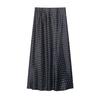 D Satin Midi Skirt With Wrinklefree Fabric For Casual Streetwear Women