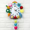 Handgefertigte DIY Wanduhr Tier Frucht Uhr Vliesstoff Niedliche Marine Uhr Für Kindergarten Heimdekorationen Kinder Schlafzimmer Dekor