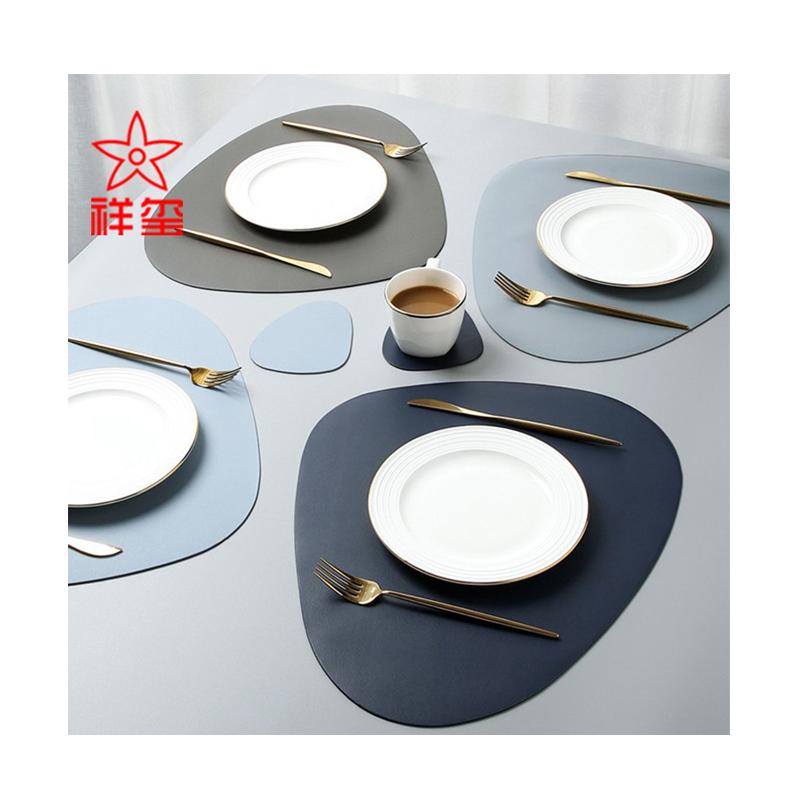 100% Waterproof Pu Leather Materials Table Mats Cup Mats Desk Mats Anti-Slip for Kitchen Dining Room Baby Room (Black,45*30CM) чёрный