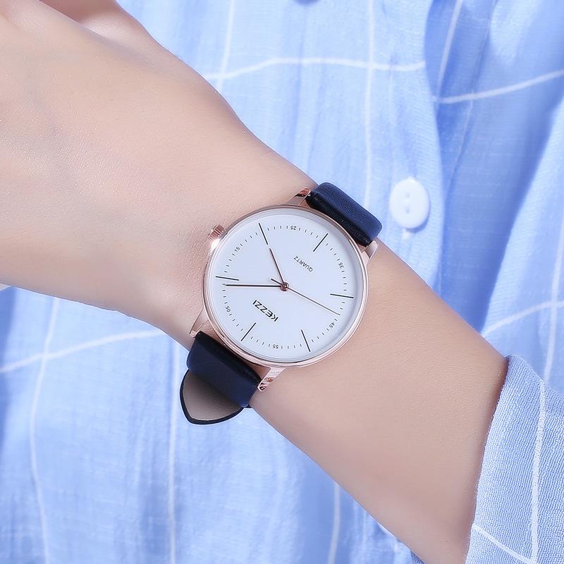 Kezzi 2023 Unisex Trendy College Style Engraved Casual Wristwatch