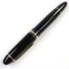 Great MONTBLANC fountain pen Meisterstck 149 White Star logo engraving Black gold 18K Used