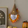 Maple Leaves Artificial Leaves Gnome Flower Hat Pendant for Thanksgiving Farmhouse Window Party Decoration