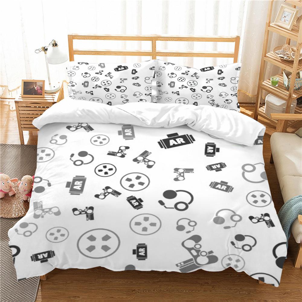 Home Bedclothes Hot Sale Kids Bedding Set Homes 3D Gamepad Design Duvet Cover Sets Pillowcase