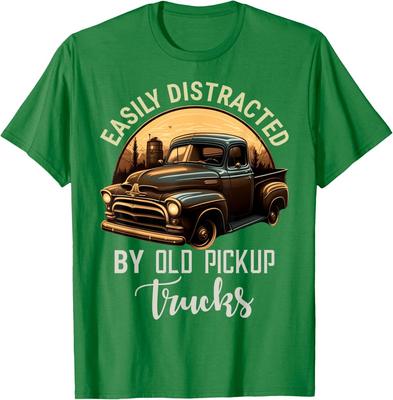 Easily Distracted by Old Pickup Trucks Car Lover Tee Unisex T-Shirt