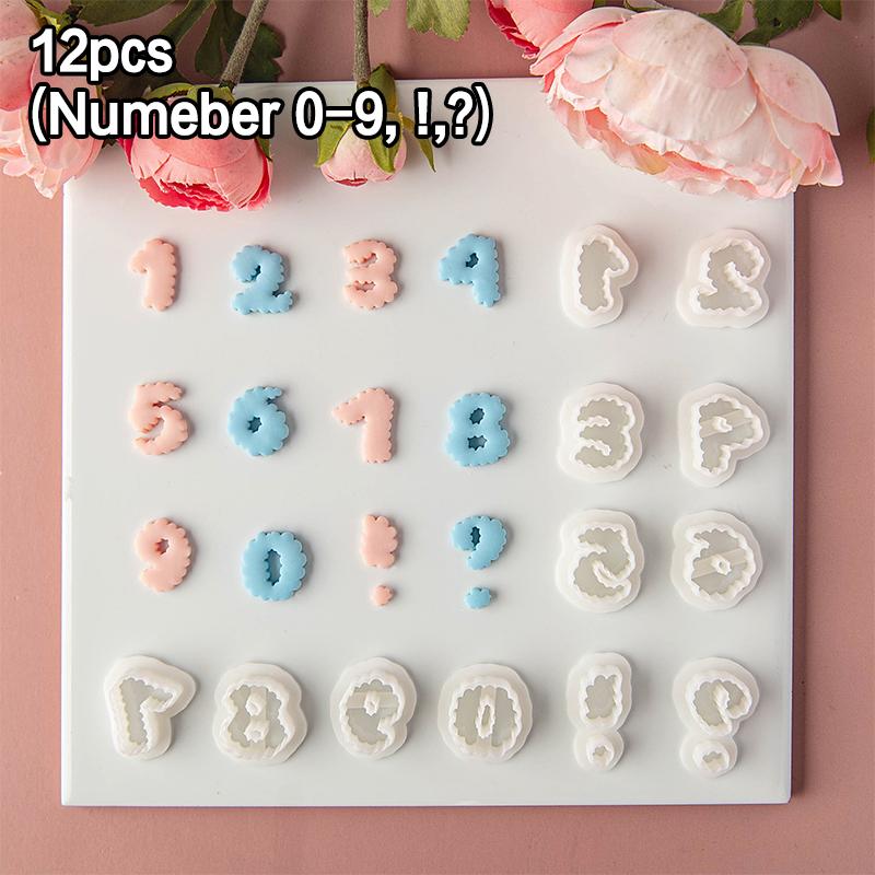 

Polymer Clay Cutting Molds Cutter Wavy Edge Alphabet Number Clay Mold Diy Baking Earrings Jewelry Pendant Making Pottery Tools A2