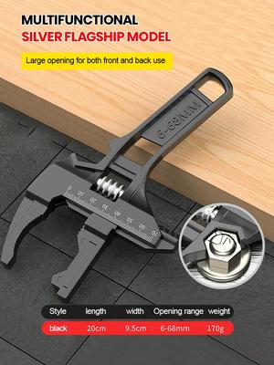 6-68 mm Universal-Reparaturset, Bad-Handwerkzeuge, große Öffnung, Rohrschlüssel, Mutternschlüssel, verstellbarer Schraubenschlüssel, Heimreparatur-Werkzeugschlüssel