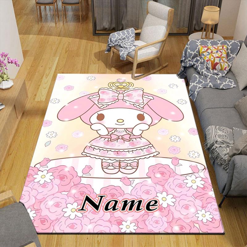 Custom 1Pc Melody Pink Garden Rug Office Carpet Indoor Outdoor Entrance Doormat Nonslip Soft And Comfortable Living Room D2915319