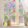 A Variety Of Colorful Flowers, Colorful Sunlight Electrostatic Stickers, Double-Sided Visual Window Glass Decorative Wall Stickers