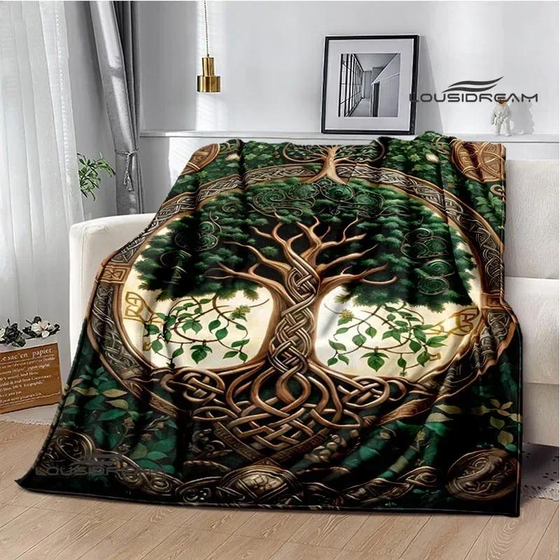 Tree of Life Printed Blanket Flannel Warm Blankets Soft and Comfortable Blanket Bed Linings Cubre Cama Birthday Gift