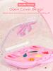 Girl Makeup Bag, Makeup Toy Princess Washable Pretend Play Makeup Set Toy Children's Beauty Small Handbag Toy
