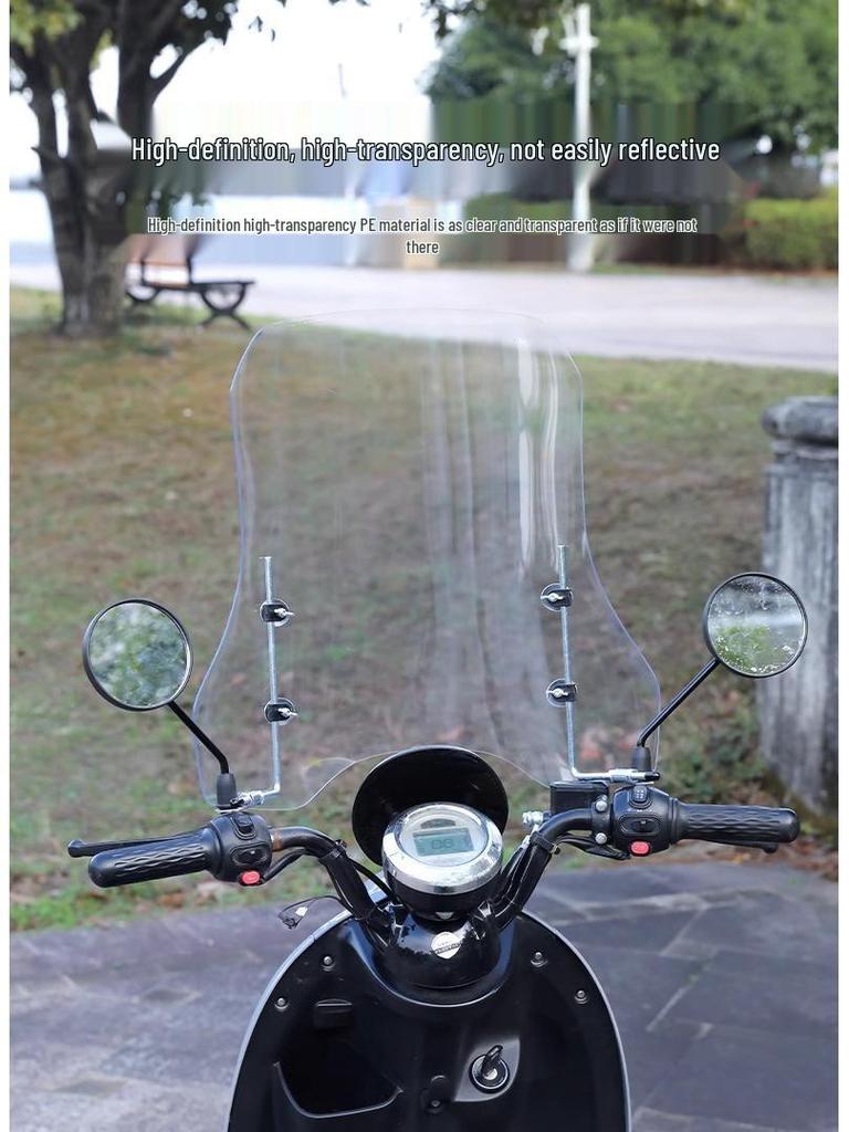 Kryt na čelní sklo s vysokým rozlišením, odolný proti dešti a větru, pro elektrická vozidla a motocykly