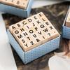 30Pieces Wood Scrapbooking Stamp Vintage Craft Stamp Letter Stamper for Scrapbooking Card Making Journal Planner