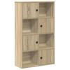 Bookshelf Sonoma Oak Finish 60 x 24 x 101.5 cm Engineered Wood