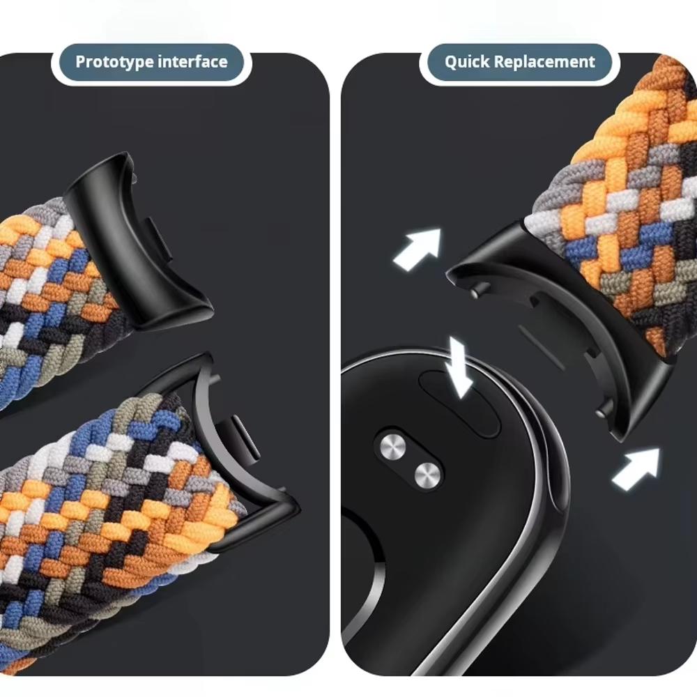 For Xiaomi Mi Band 10 strap Accessories breathable nylon Magnetic Braided Bracelet belt pulseira correas for Xiaomi Mi band 9 8