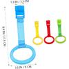 4pcs Pull Rings Baby Cot Hanging Rings Baby Bed Stand Up Rings Walking Assistant Stand Up Rings Learning Standing Crib Hanging Ring for Strollers,
