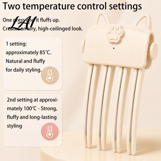 Non Damaging Hair Fluffer Heated Volume Clip for Fine Flat Hair Electric Root Lifter Comb Home Styling Accessories with 2 Heat Settings Volumizing