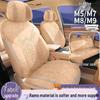 AITO M5/M7/M8/M9 Car Seat Covers with Suede, Ventilated, Breathable Saddle Pad, Half-Wrap Cushion