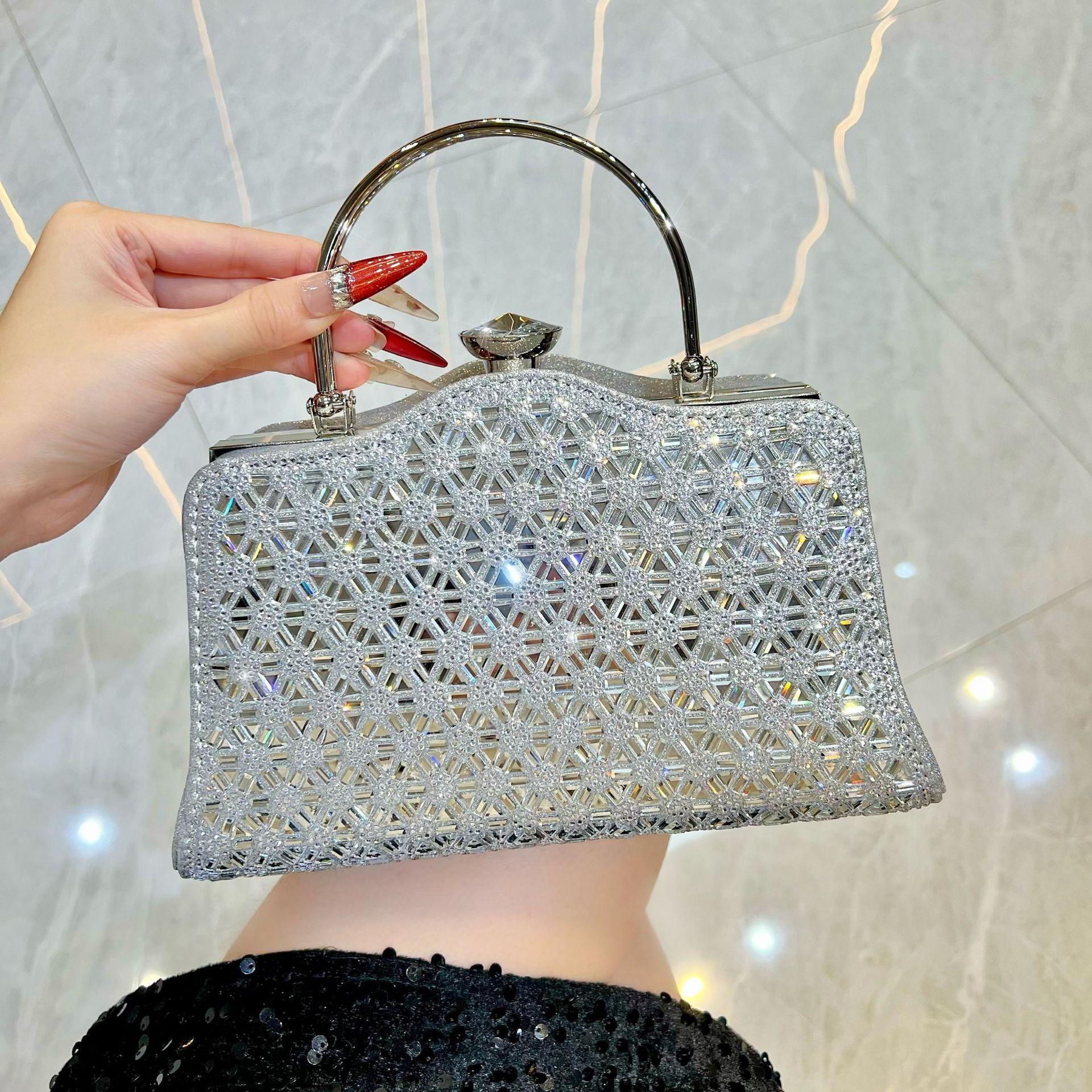 

New cheongsam dinner bag rhinestone handbag chain messenger bag women s handbag fashion dress bag