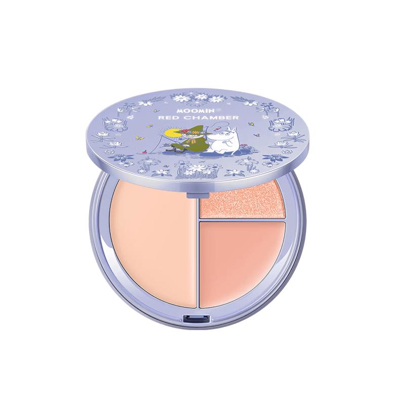 RED CHAMBER Moomin Collaboration 3-Color Highlighter Palette
