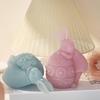 Poppy Dress Rabbit Flower Ball Silicone Mold: DIY 3D Rabbit for Epoxy, Candle, Incense, and Plaster.