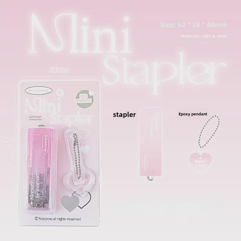 

RosyPosy Gradient Ice Прозрачный портативный степлер, мягкий дизайн, высокая стоимость, с иглами № 10