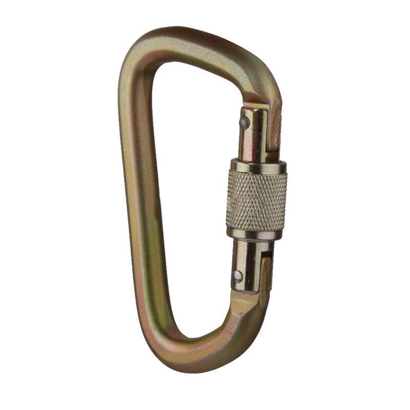 Brangdy 25KN Steel Screw Gate Climbing Carabiner