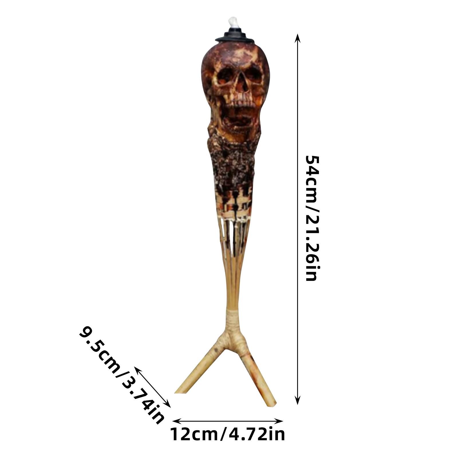 

Факелы в виде черепов для улицы, наружное освещение для патио, садовый факел, всепогодное наружное освещение, ландшафтное освещение One Size