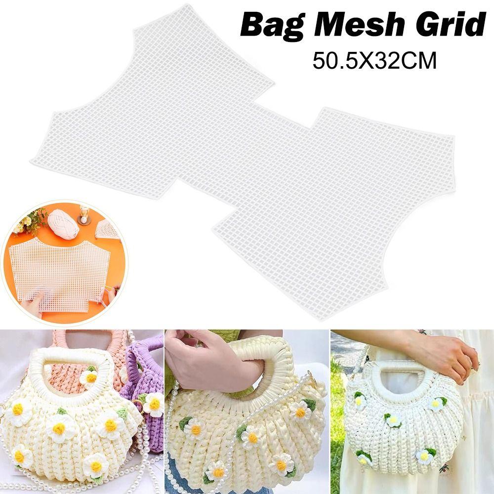 DIY Crafting Plastic Bag Mesh Grid Durable White Mesh Cloth Net Cover