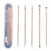 Rose Gold 4-Piece Stainless Steel Blackhead & Acne Removal Needle Set