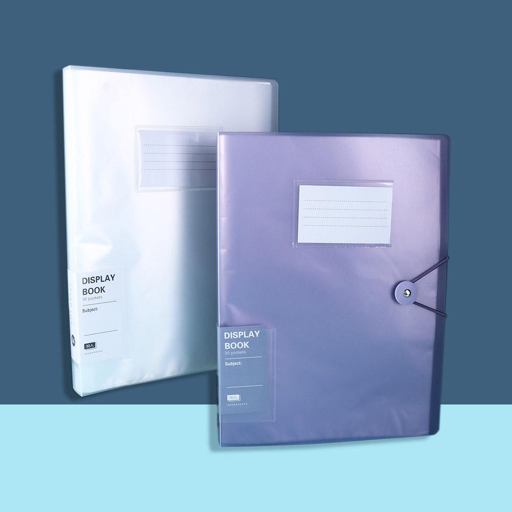 Paper Briefcase Storage Folders Loose Leaf Binder Paper Organizer A4 File Folders Documents Clip