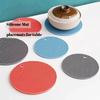 Round Heat Resistant Silicone Mat Insulation Non Slip Pot Holder Drink Cup Coasters Thicken Table Mat Anti-scalding Bowl Mat