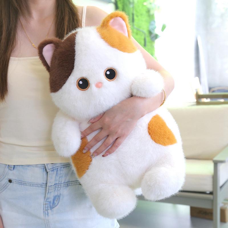 Adorabile Gatto Peluche Giocattolo Gatto Calico Gatto Siamese Gattino Gatto Nero Peluche Animale Compagno Bambola Data di Nascita Regalo