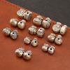 Sterling Silver S999 Wealth Attraction Beads - 3D Money Bag Design for DIY Bracelets