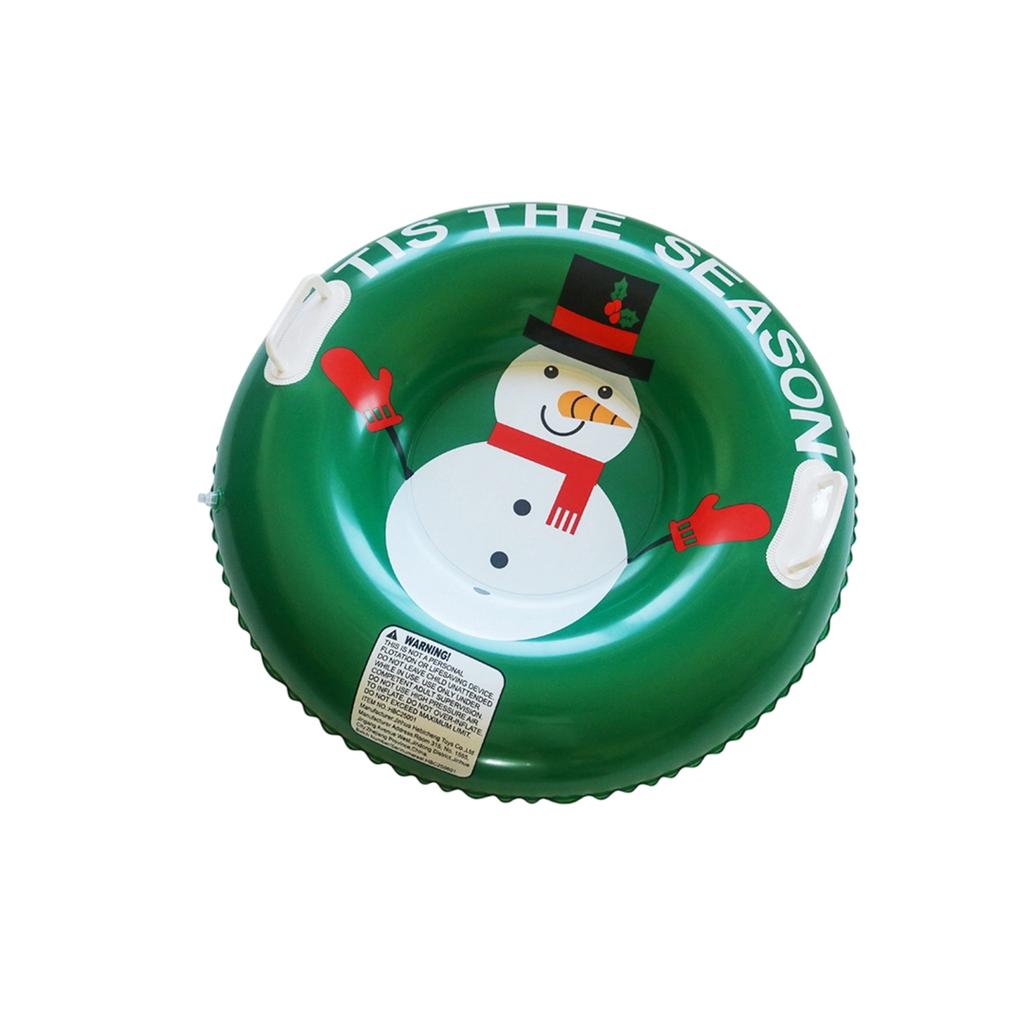 Inflatable Snow Tube with Dual Handles Durable Heavy Duty PVC Material for Winter Sledding Outdoor Snow Sports Fun and Recreation