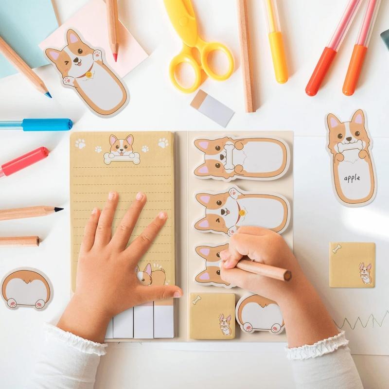 Large Cartoon Sticky Notes Set Blackboard Self-Stick Note Pads Teacher Appreciation Gift Writing Memo Pads Stationery