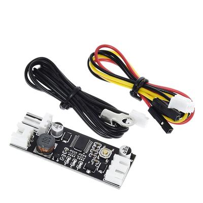 Único 12v 0.8a dc pwm 2-3 fio ventilador controle de temperatura controlador de velocidade chassi computador módulo de redução de ruído ntc b 50k 3950